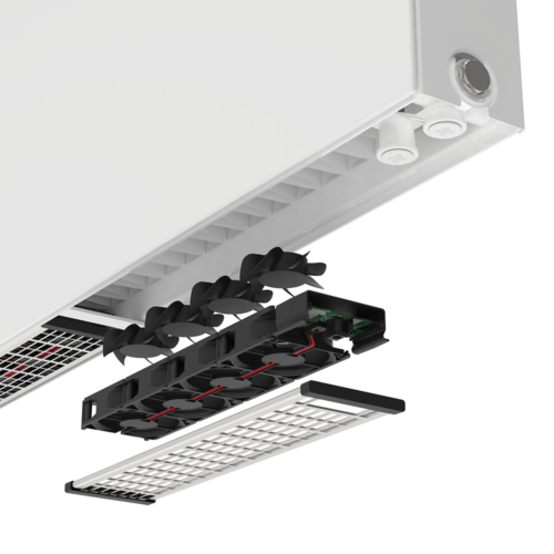 Thermrad Compact 6 Plateau Hybrid fan detail