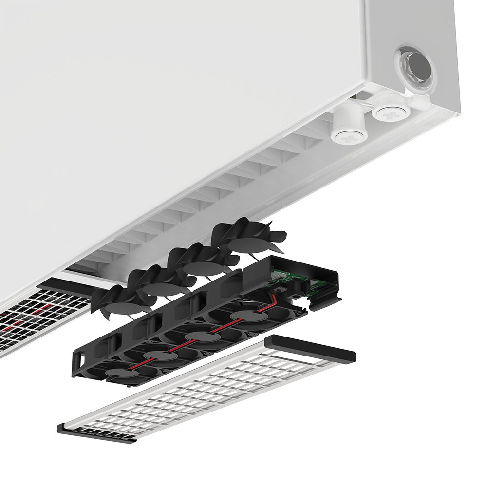 Thermrad Compact 6 Plateau Hybrid fan detail