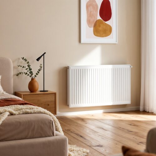 Super-8 Compact radiator voor op de wand.