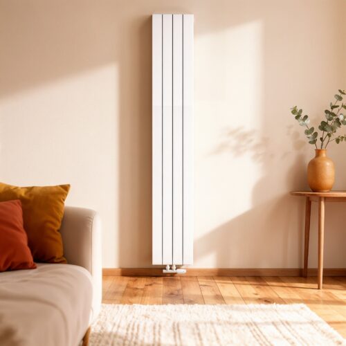 Thermrad Alustyle Plus - Verticale radiator in woonkamer